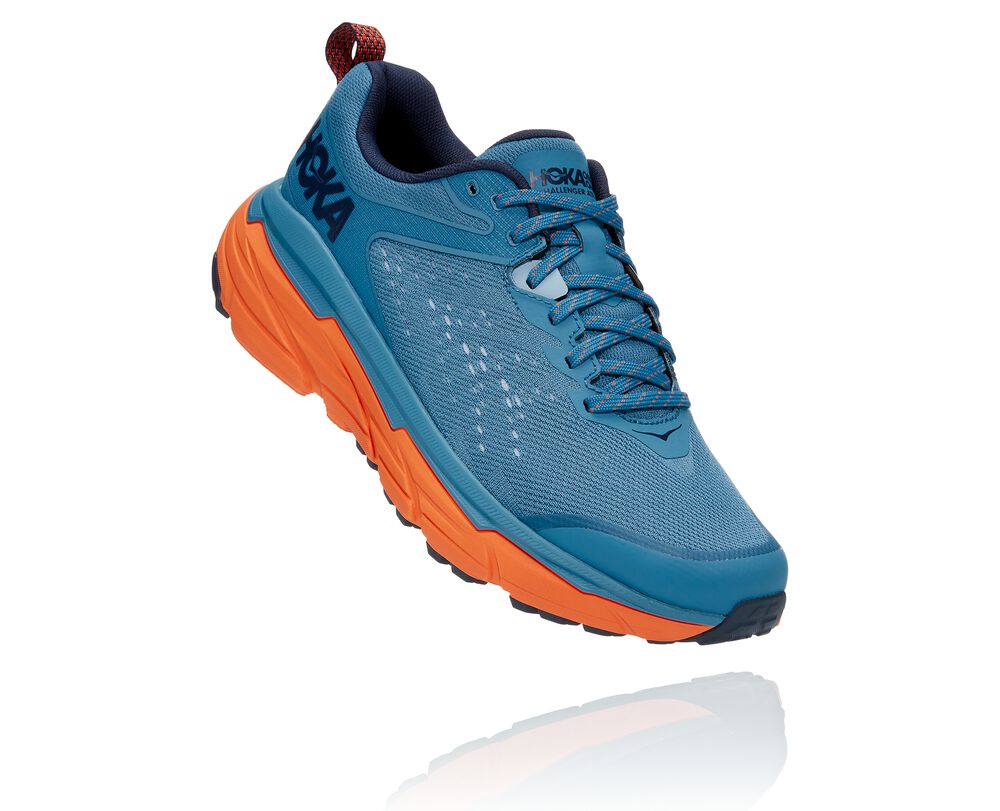 Hoka One One Challenger ATR 6 Wides Herr Påfågel/ Orange - SE-8164907